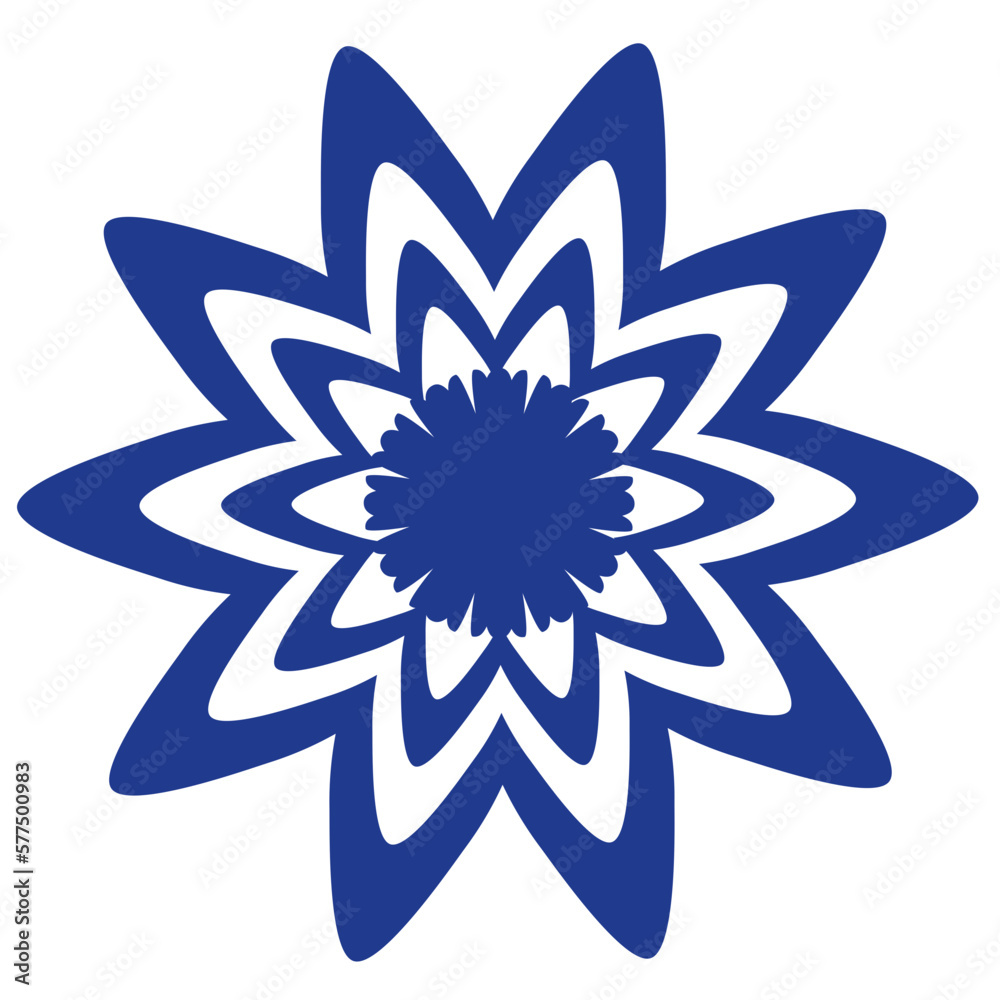 Flower Shape flat illustration Flower Shape flat illustration