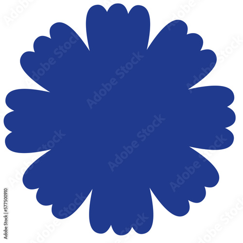 Flower shape illustration