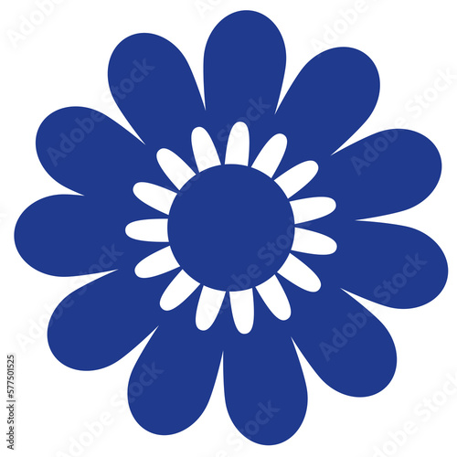 Flower Shape flat illustration