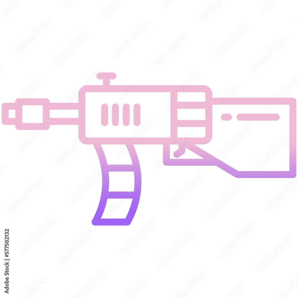 Obraz premium Machine Gun icon