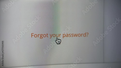 Click The Forgot Password Button