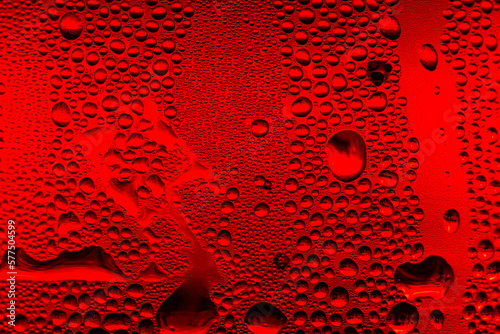 Billede på lærred Ice cold glass fresh coca cola covered with water drops condensation Cold drink