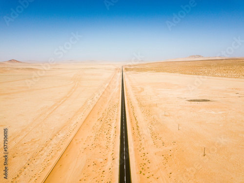 Road from Aus to Luderits in Namib desert.