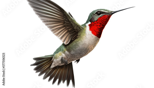 isolated hummingbirds, flowers, roses, spring illustration, transparent background, png, generative ai, horizontal, vertical