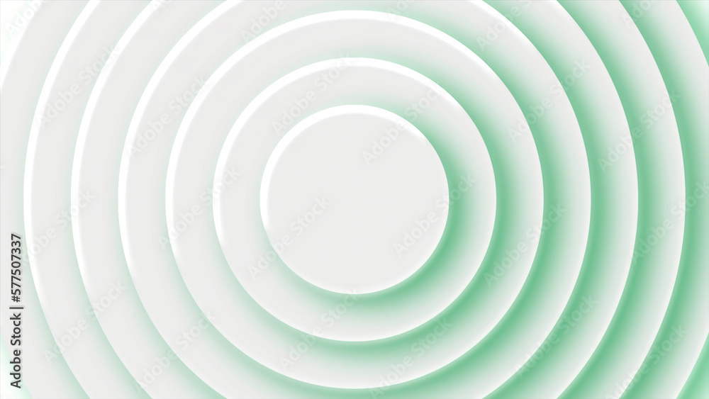 Obraz premium Background of pulsating rings. Motion. Beautiful rings pulsate in rhythm of beat or tempo. Musical bit of the speakers in form of rings