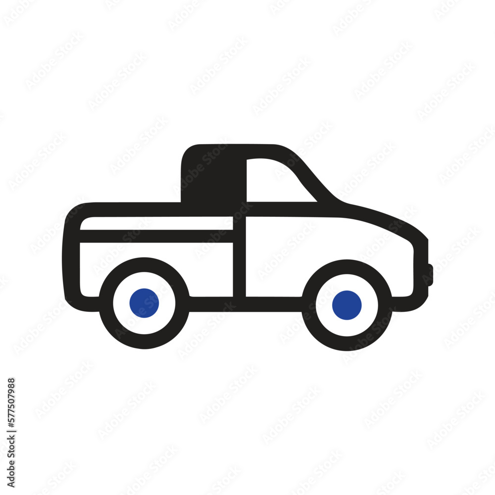 modern pick up car icon