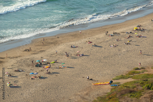 Playa de Maitencillo en verano