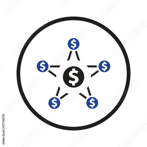 crowd funding icon vector