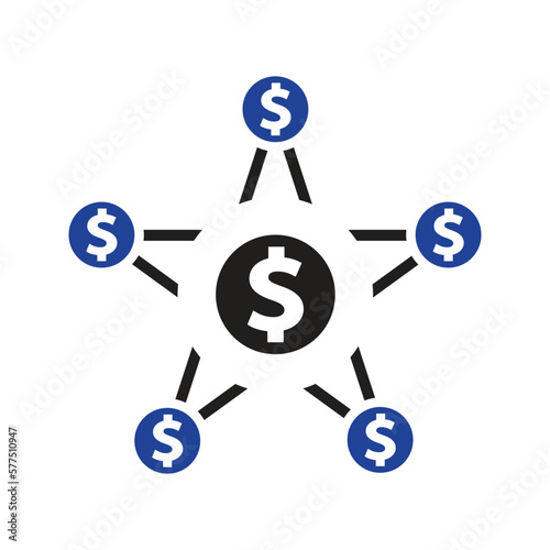 crowd funding icon vector