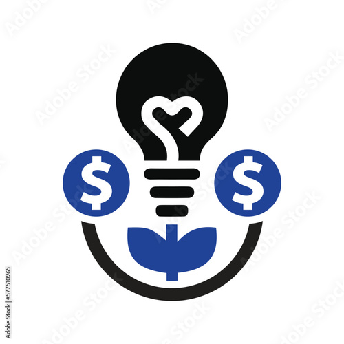crowd funding icon vector