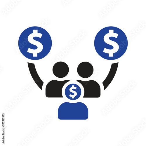 crowd funding icon vector