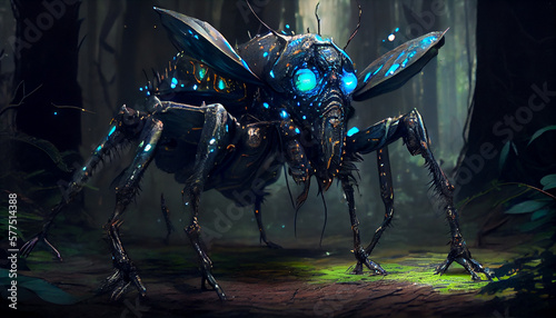 A Giant Multi Limbed Bug Creature Generative AI
