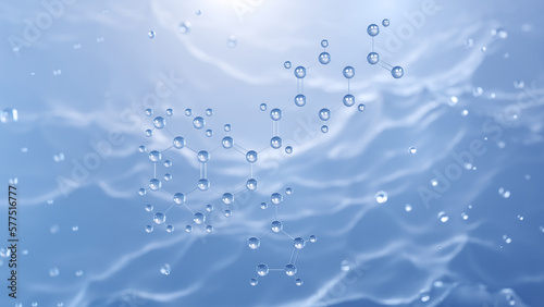 palovarotene molecular structure, 3d model molecule, retinoids, structural chemical formula view from a microscope