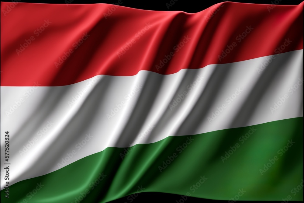 Hungarian flag background, Generative AI Hungarian flag background, Generative AI