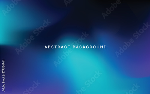 Aurora, Northern Lights Abstract Vector Background