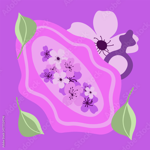 Sanitary napkin vector isolated illustration. Menstrual days. Women's hygiene during critical days. Monthly