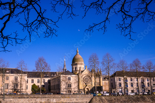 Chapelle Saint-Julien on banks of Mayenne River in Laval France