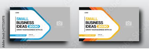 Small business idea youtube thumbnail or web banner