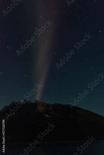 STUNNING STEVE  Aurora Borealis Illuminates the Mountain Peak in a Spectacular Light Show