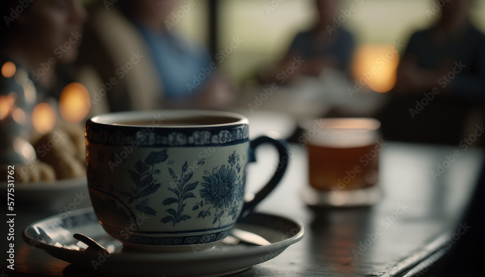 drink, cup of tea, coffee, home, breakfast Generative AI, Generativ, KI