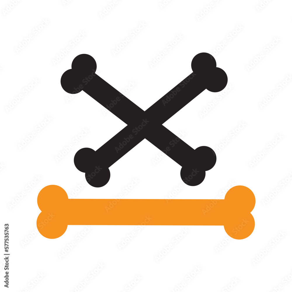 Halloween cross bones icon Halloween cross bones icon