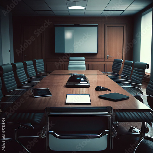 conference room with chairs and table © Stefan