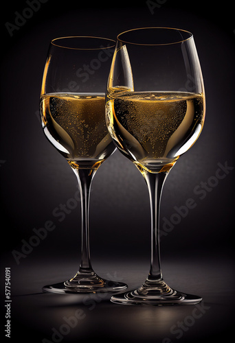 Two glasses of Champane photo