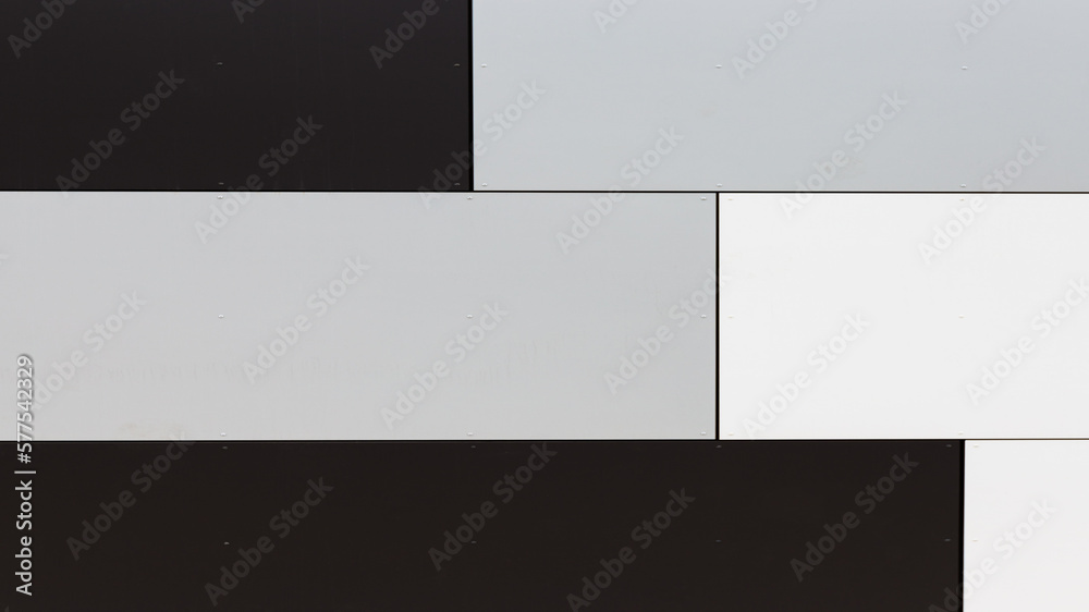 Obraz premium Modèle de bardage en plaques composites