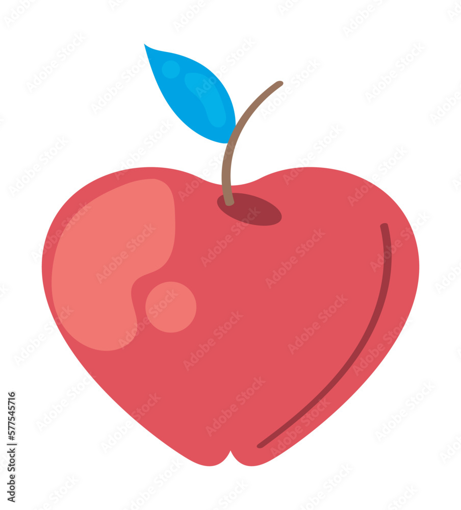 Obraz premium fresh apple fruit red