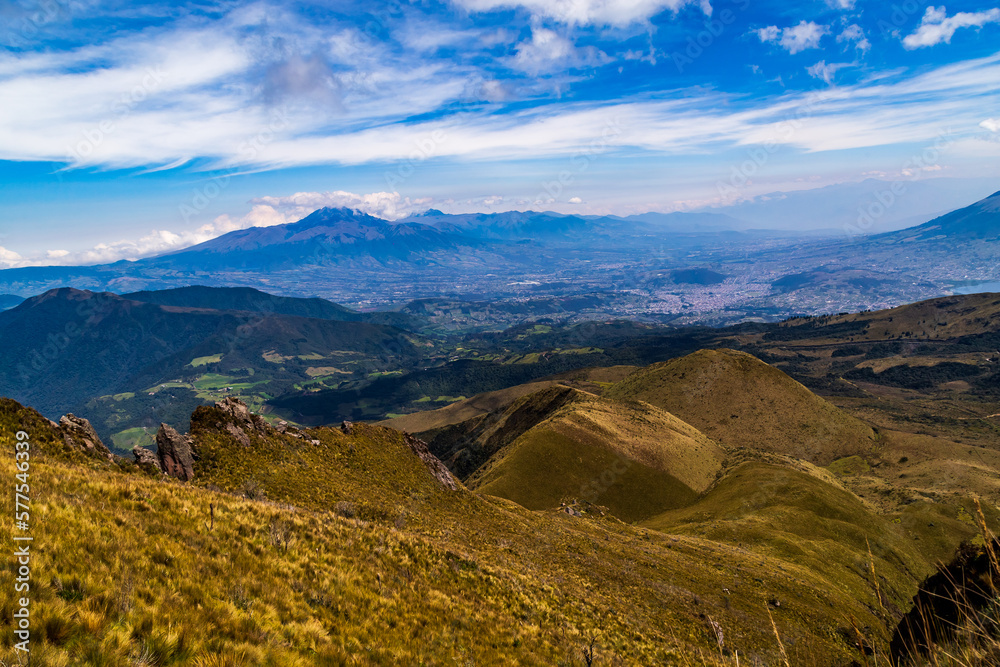 Naklejka premium Ecuadorian Andean landscapes
