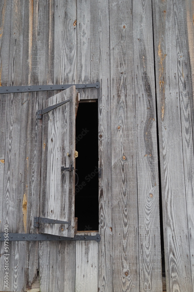 The door to the wood shed is open so we can have a look inside. The door to the wood shed is open so we can have a look inside.