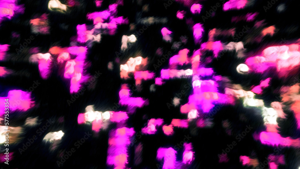 Abstract isolated blurred festive lights with bokeh effect. Motion. Sparkling stars motion background.