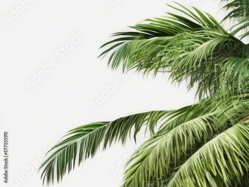 palm tree isolated on white © Paul