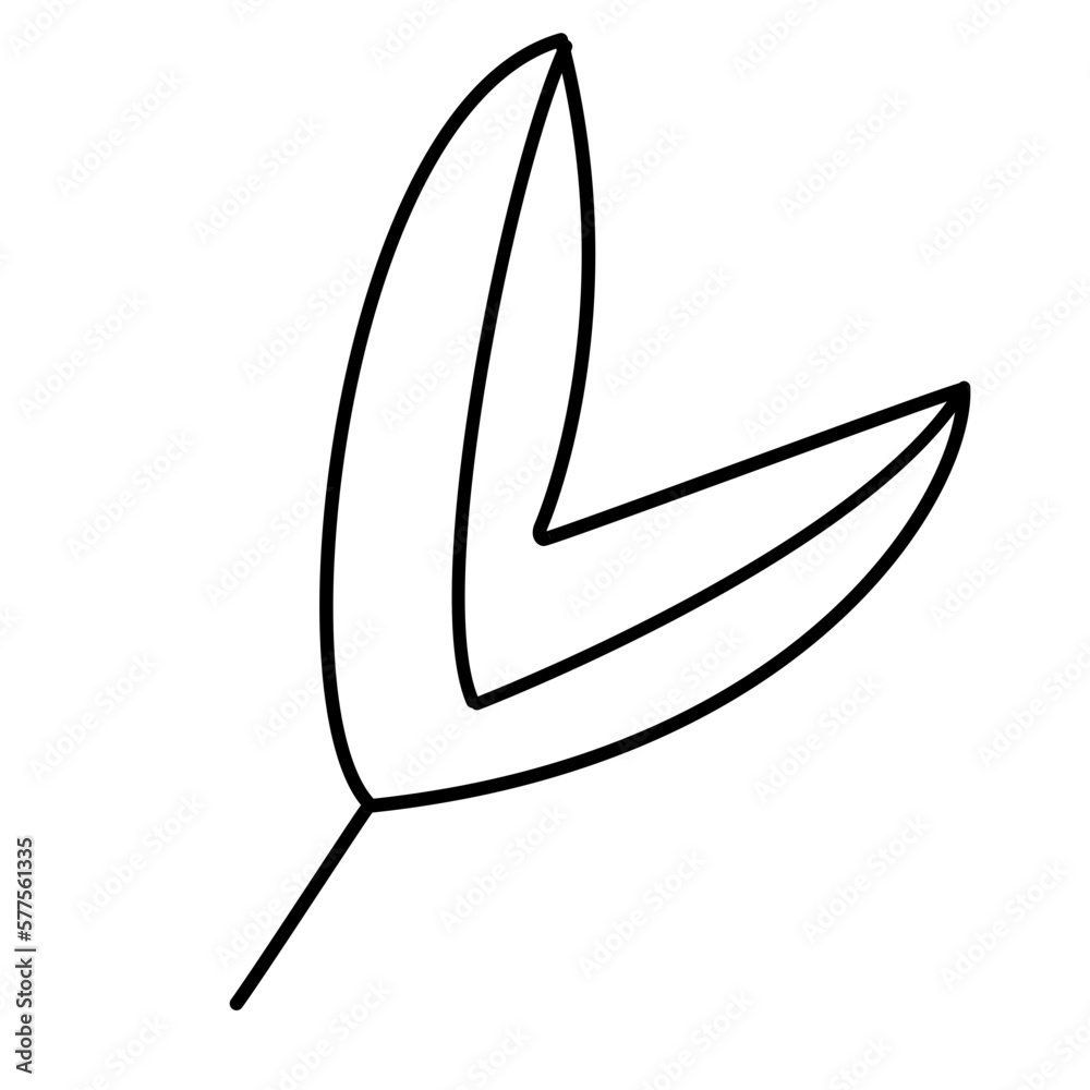 outline leaf icon outline leaf icon
