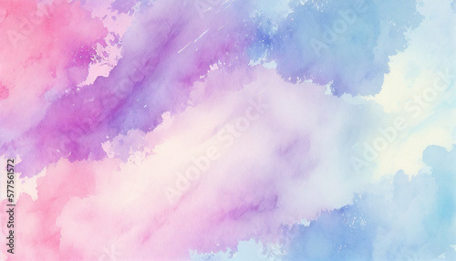 Beautiful elegant colorful watercolor texture background, Generative AI