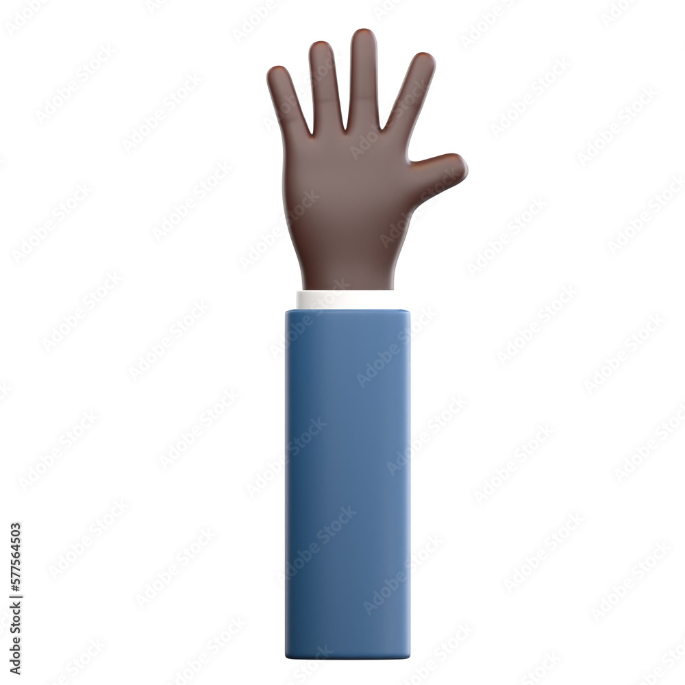 Obraz premium greeting hand gesture 3d illustration