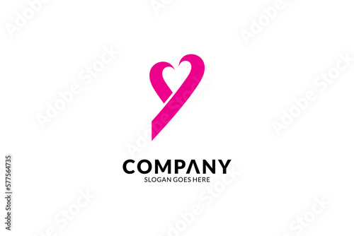y love letter logo with simple design