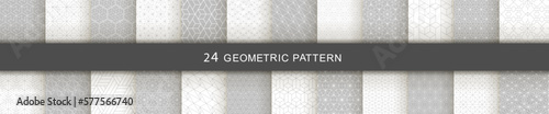 Set of Geometric seamless patterns. Abstract geometric  hexagonal  graphic design print 3d cubes pattern. Seamless  geometric cubes pattern.