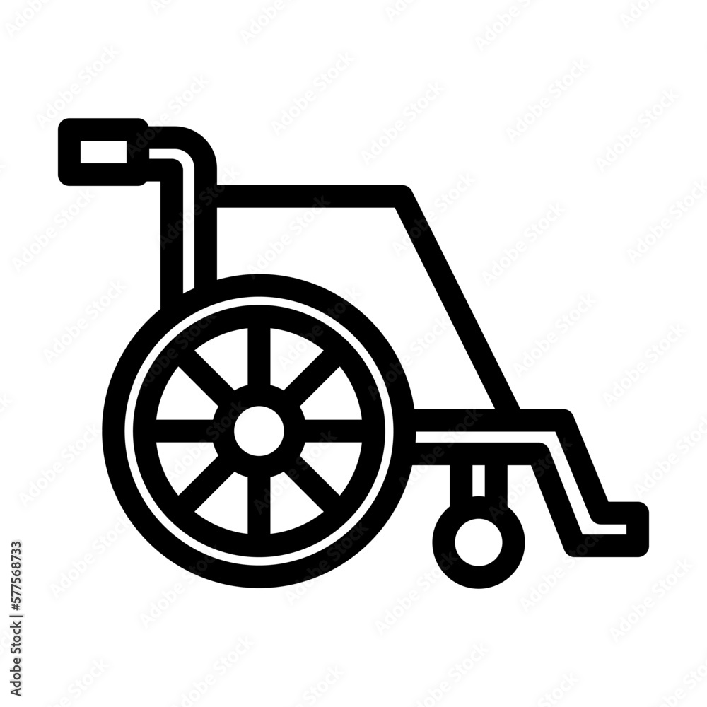wheelchair line icon illustration vector graphic wheelchair line icon illustration vector graphic