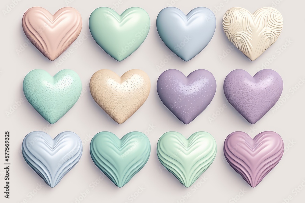 heart shaped candies