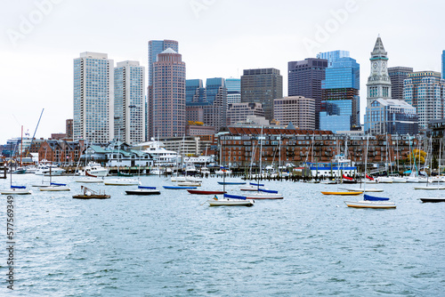 Boston Harbor cityscape