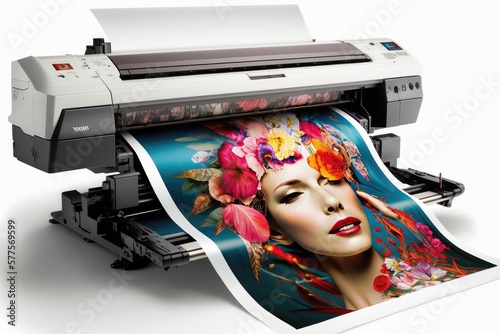 Sublimation Printing Isolated on White Background