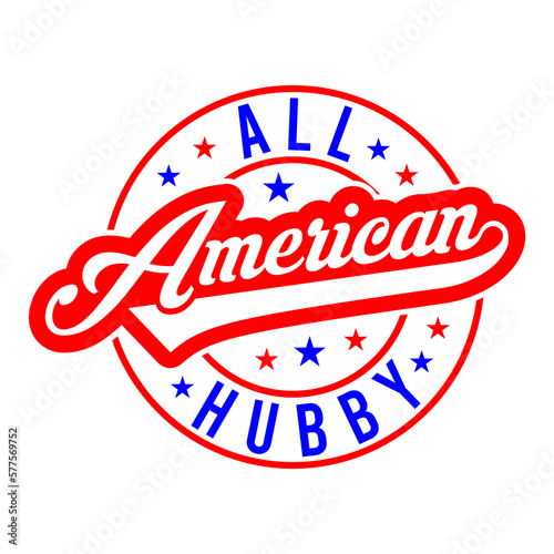 All american hubby svg