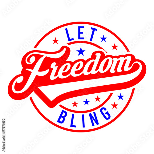Let freedom bling svg