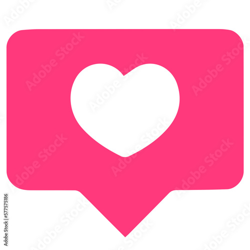 Heart Love flat illustration art 