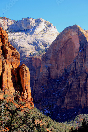 Views from the Angels Landing Trail in Zion National Park, Utah, United States of America