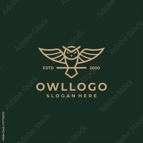 owl luxury logo design