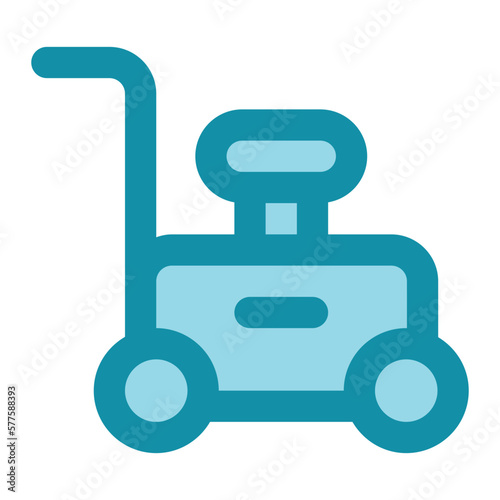 lawn mower icon for illustration