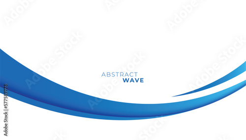 modern blue wave design for advertising abstract background