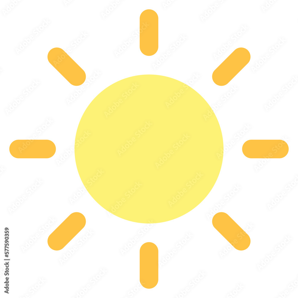 sun icon for illustration